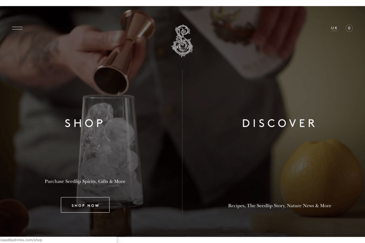 Seedlip website preview